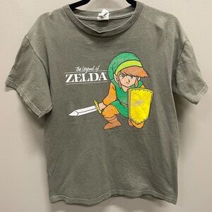 Vintage Delta Olive Green Zelda Graphic Tee